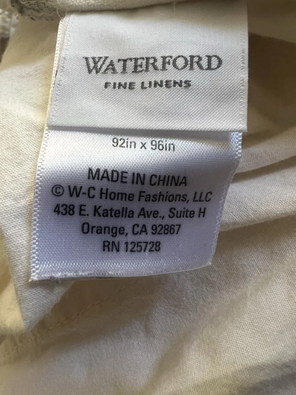 Waterford Linens Queen Duvet Cover Raquel Damask Jaquard Raised Print